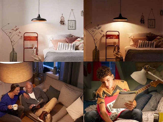 40 x led e27 lampjes, 8.5 watt, warm wit - afbeelding 3 van  8