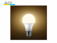 40 x led e27 lampjes, 8.5 watt, warm wit - afbeelding 7 van  8