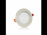 40 x led paneel - rond - 8w - inbouw - 3000k ((warm wit)) - afbeelding 4 van  5