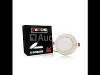 40 x led-paneel – rond inbouw – 8w – 3000k – warm wit - afbeelding 4 van  5