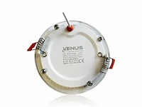 40 x led-paneel – rond inbouw – 8w – 3000k – warm wit - afbeelding 3 van  5