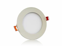 40 x led-paneel – rond inbouw – 8w – 6500k – koud wit - afbeelding 2 van  5