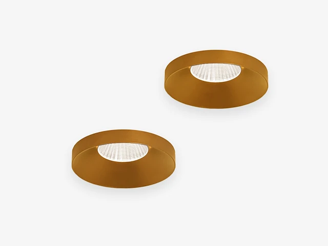 40 x lotus design inbouwspots goud - afbeelding 5 van  7