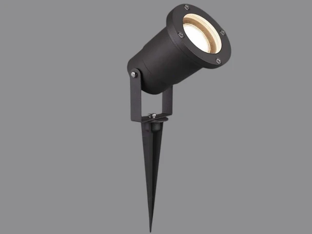 40 x prikspot aluminium gu10 fitting zand zwart waterdicht - afbeelding 2 van  6