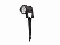 40 x prikspot tuinlamp gu10 fitting zand zwart waterdicht - afbeelding 2 van  5