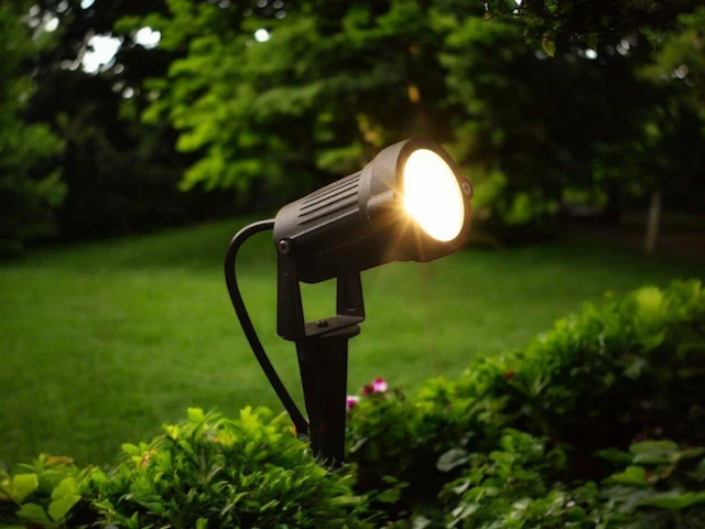 40 x prikspot tuinlamp gu10 fitting zand zwart waterdicht - afbeelding 3 van  5