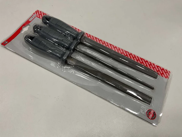 40 x set van 3 vijlen voor metaal met pvc handgrepen - afbeelding 1 van  5