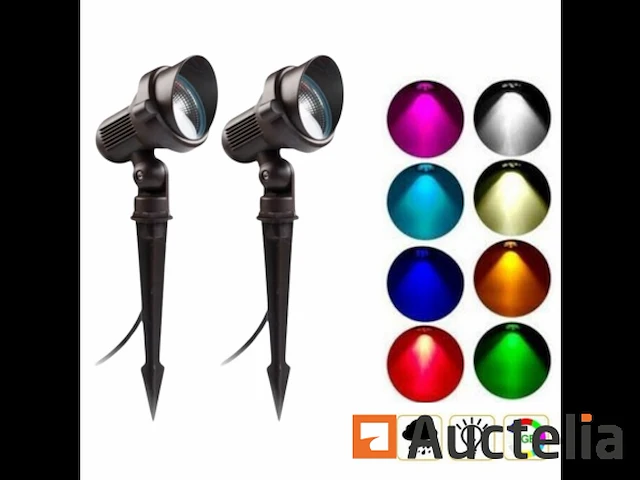 40 x spikespot - rgb - ip54 - waterdicht - afbeelding 2 van  4