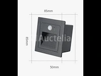 40 x trapverlichting 3w met sensor - ip65 - 3000k warm wit (ly03) - afbeelding 2 van  4