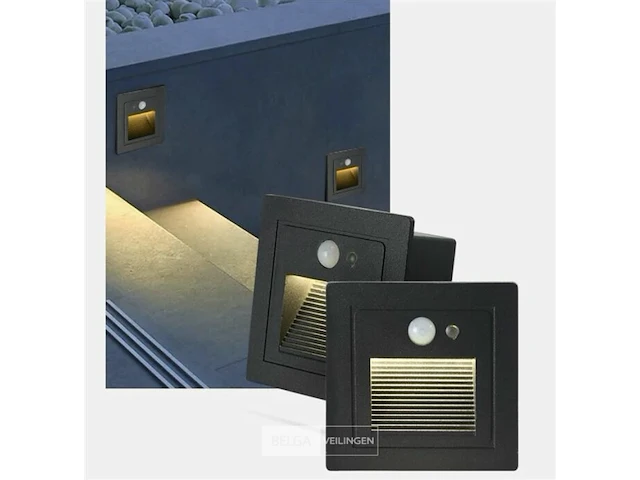 40 x trapverlichting 3w met sensor - ip65 - 3000k warm wit (ly03) - afbeelding 2 van  5