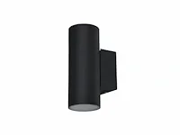 40 x wandlamp cilinder gu10 duo fitting zand zwart waterdicht - afbeelding 1 van  1
