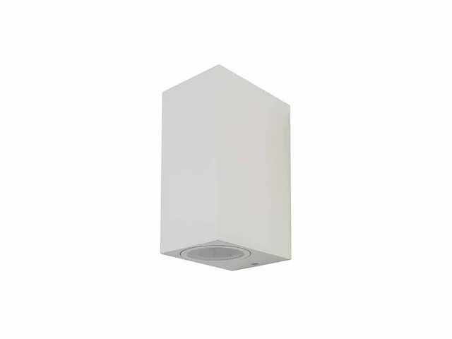 40 x wandlamp modern rechthoekig gu10 duo fitting zand wit waterdicht - afbeelding 2 van  4