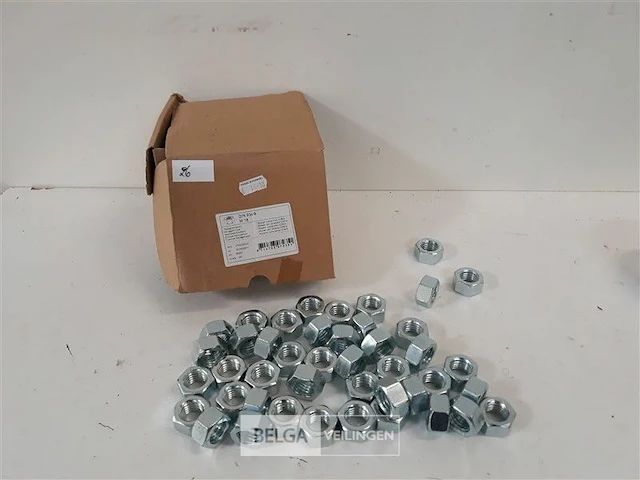 40 x zeskantmoeren verzinkt m 18 - afbeelding 1 van  3