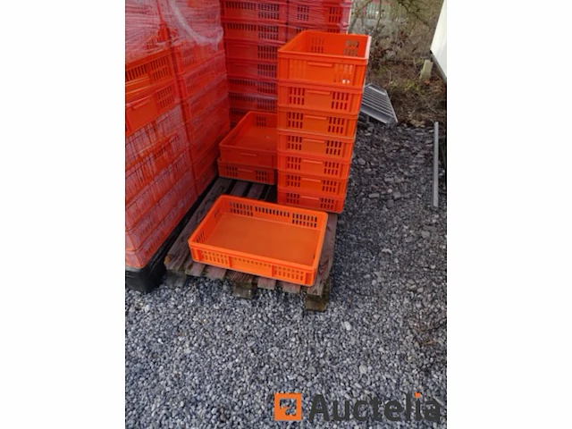 400 opbergdozen kunststof gesloten bodem, opengewerkte wanden (10 pallets ) - afbeelding 4 van  5