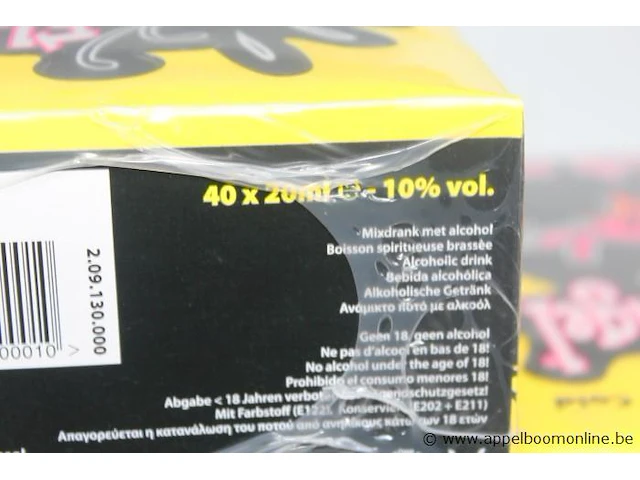 400 shotflesjes à 20ml fluge 10% - afbeelding 2 van  2