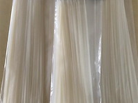 400 tie ribs 4,8x370 mm in 4 pakken van 100 wit - afbeelding 1 van  2