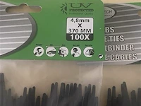 400 tie ribs in 4 verpakkingen van 100 stuks zwart - afbeelding 2 van  2