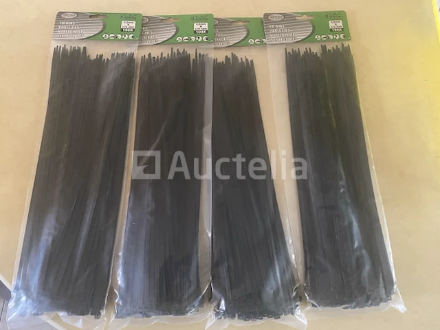 400 zwarte tie ribs 4,8x370 mm in 4 pakken van 100 - afbeelding 1 van  2
