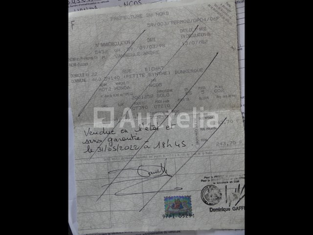 400cc honda cx400 motorfiets (1982-12.942 km)(vin: 201258) - afbeelding 13 van  16