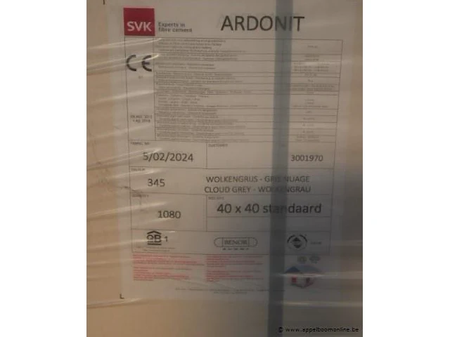 4080 leien ardonit gl 40x40 stand. wog345 (1080 st/pal) - afbeelding 2 van  6