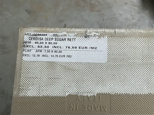 40,95m2 cerdisa deep sugar rett 80x80cm - afbeelding 3 van  3