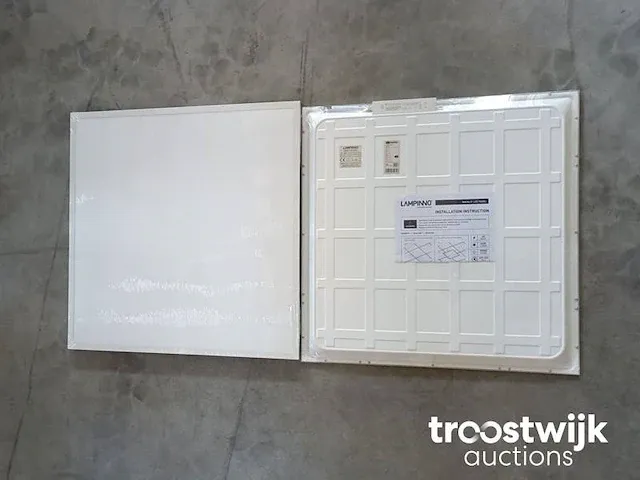 40w 60x60 smd led inbouw backlit panelen wit frame 4000k - afbeelding 4 van  6