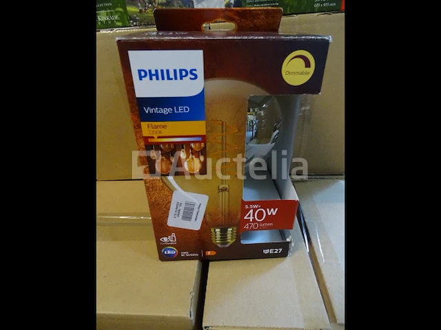 40w amber gloeilamp philips g125 e27 - afbeelding 1 van  3