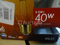 40w amber gloeilamp philips g125 e27 - afbeelding 3 van  3