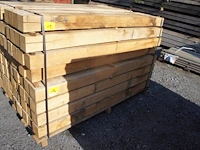 40x eiken paal met diamantkop - afbeelding 1 van  4