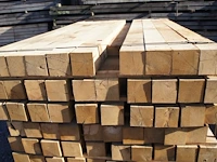 40x eiken paal met diamantkop - afbeelding 3 van  4