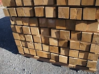 40x eiken paal met diamantkop - afbeelding 3 van  4