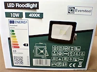 40x eversteel led breedstraler 10 watt - afbeelding 5 van  5