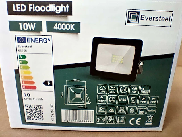 40x led floodlight 10 watt - afbeelding 2 van  6