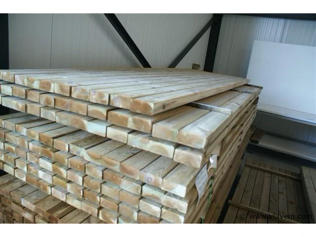 40x regel 4,4x9,5x300cm. - afbeelding 1 van  1
