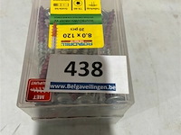 40x rotadrill houtbouwschroef 8 x 120 met tellerkop - afbeelding 1 van  3
