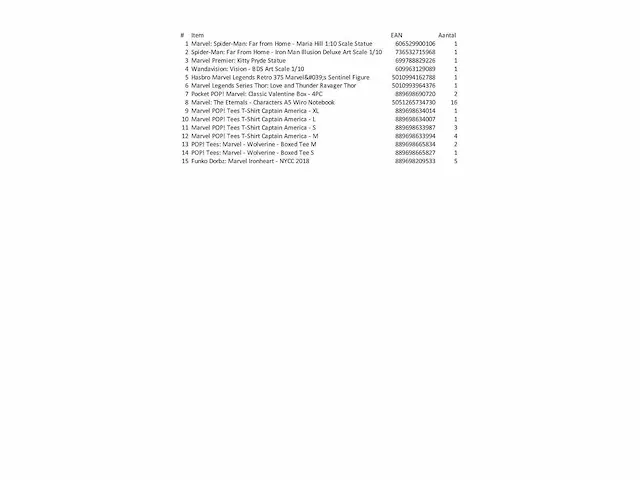 41 stuks diversen merk: marvel - afbeelding 1 van  1