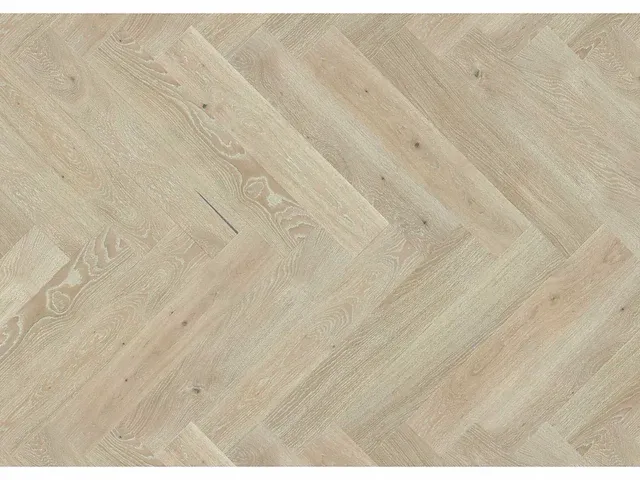 41,6m2 eiken meerlagen visgraat parket 376 - afbeelding 1 van  3