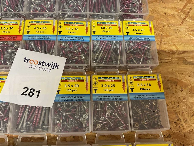 42 dozen verzinkte universele schroeven - afbeelding 6 van  9