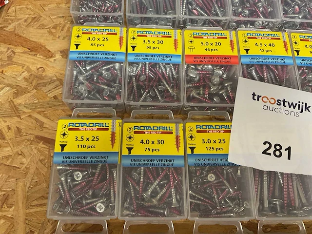 42 dozen verzinkte universele schroeven - afbeelding 7 van  9