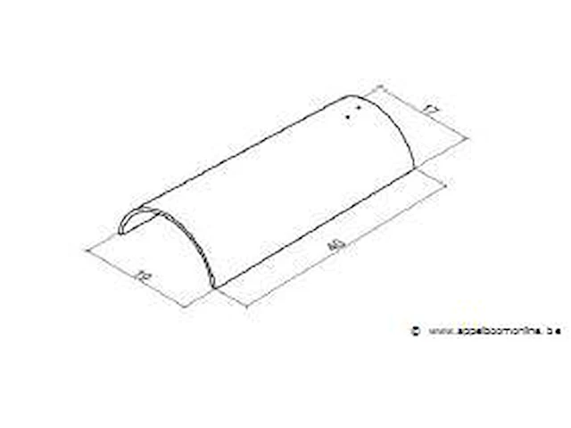 42 halfronde conische nok 40/19/17 mab353 - afbeelding 4 van  4