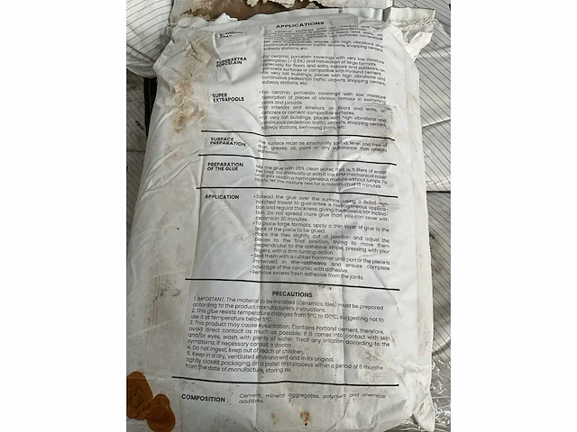42 zakken nn tegellijm 25kg. - afbeelding 3 van  3