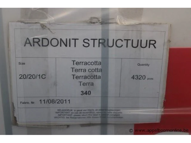 4320 leien ardonit str 20x20 1c tec340 (4320 st/pal) - afbeelding 2 van  5