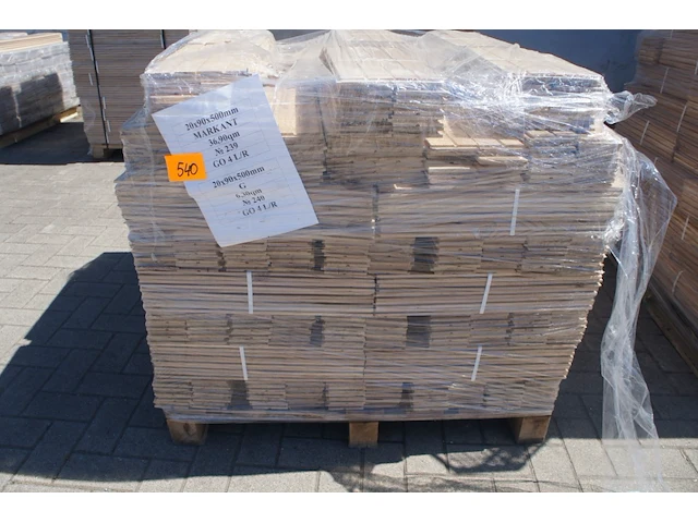 43,20 m² massief eiken visgraatparket 20mm - afbeelding 1 van  6