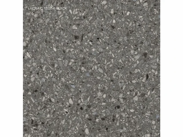 43,20m² - 60x60cm - terrazzo black matt gerectificeerd - afbeelding 2 van  2