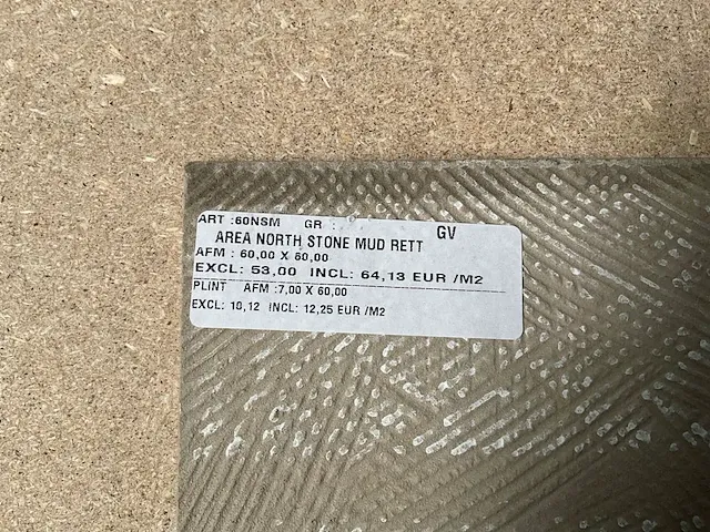 43,92m2 area north stone mud rett 60x60cm - afbeelding 3 van  3