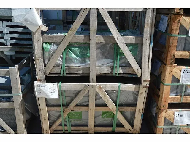 44 stuks donkerblauwe hardsteen boordstenen 100x5x30cm - afbeelding 6 van  6