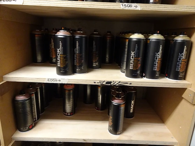 440x 400 ml spuitbus black nc.formula graffiti spray paint - afbeelding 11 van  17