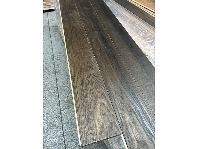 44,88 m² massief eiken parket 20mm graphit oil - afbeelding 6 van  7