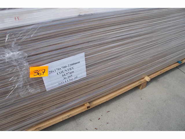 44,97 m² massief eiken parket 20mm clay oil - afbeelding 3 van  7