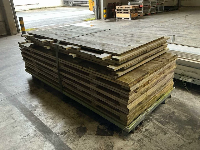 44x diverse houten vloerpanelen - afbeelding 4 van  5